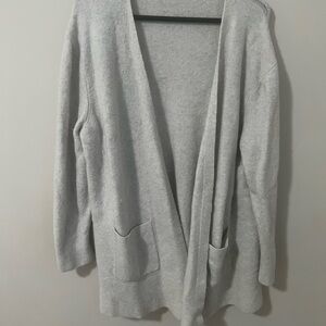 Madewell Women's Gray Open-Front Sweater